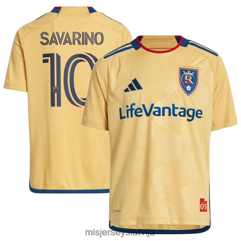 MLS Jerseys īsts sāls ezers Džefersons Savarino Adidas zelts 2023 bišu strops valsts komplekta replika spēlētāja krekls bērni krekls T02Z0R857