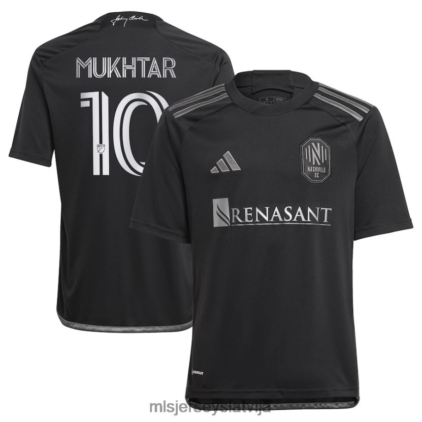 MLS Jerseys nashville sc hany mukhtar adidas black 2023 vīrietis melnā komplektā replika atskaņotāja krekls bērni krekls T02Z0R113
