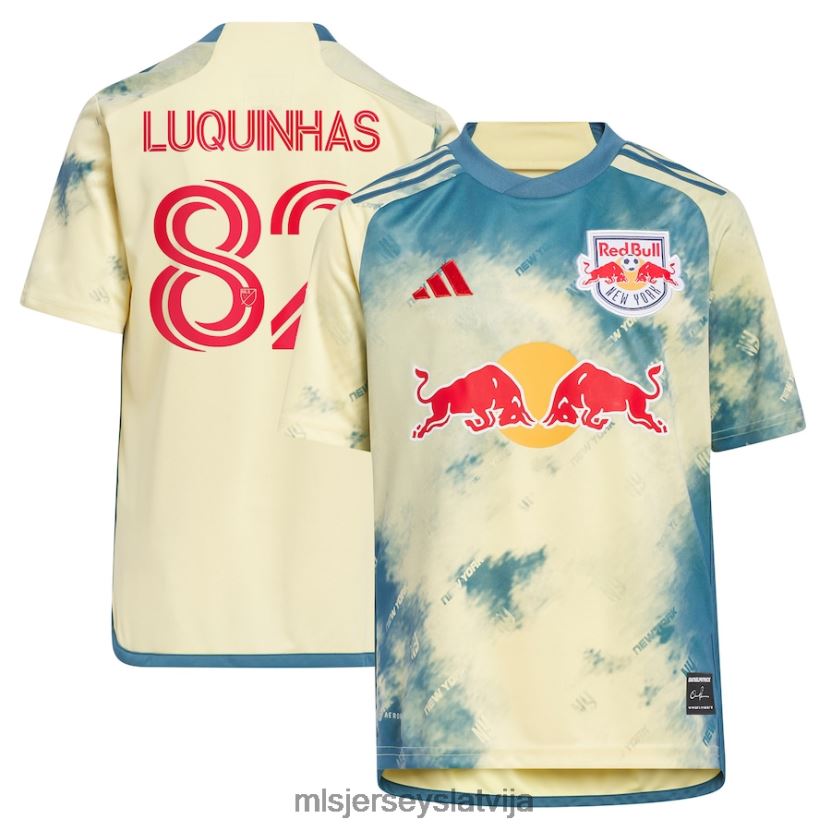MLS Jerseys ņujorkas red bulls luquinhas adidas dzeltens 2023 daniel patrick kit replica jersey bērni krekls T02Z0R678
