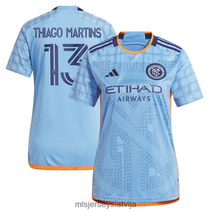 MLS Jerseys ņujorkas pilsētas fc thiago martins adidas gaiši zils 2023 interboro komplekts replika atskaņotāja krekls sievietes krekls T02Z0R1113