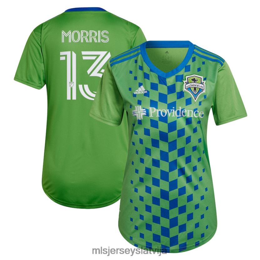 MLS Jerseys seattle sounders fc jordan morris adidas green, 2023. gada mantojums zaļā replika spēlētāja krekls sievietes krekls T02Z0R1128