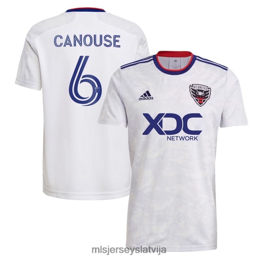 MLS Jerseys d.c. United Russell Canouse Adidas white 2022 marmora replika atskaņotāja krekls vīriešiem krekls T02Z0R859