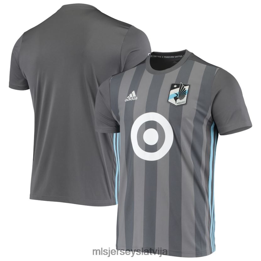 MLS Jerseys Minesota united fc adidas gray 2018/19 primārās replika komandas krekls vīriešiem krekls T02Z0R848