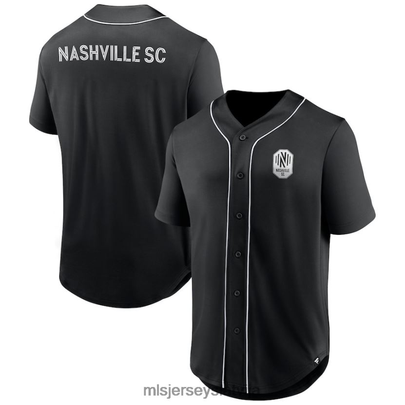 MLS Jerseys nashville sc fanatics zīmolu melns trešā perioda modes beisbola pogām krekls vīriešiem krekls T02Z0R133