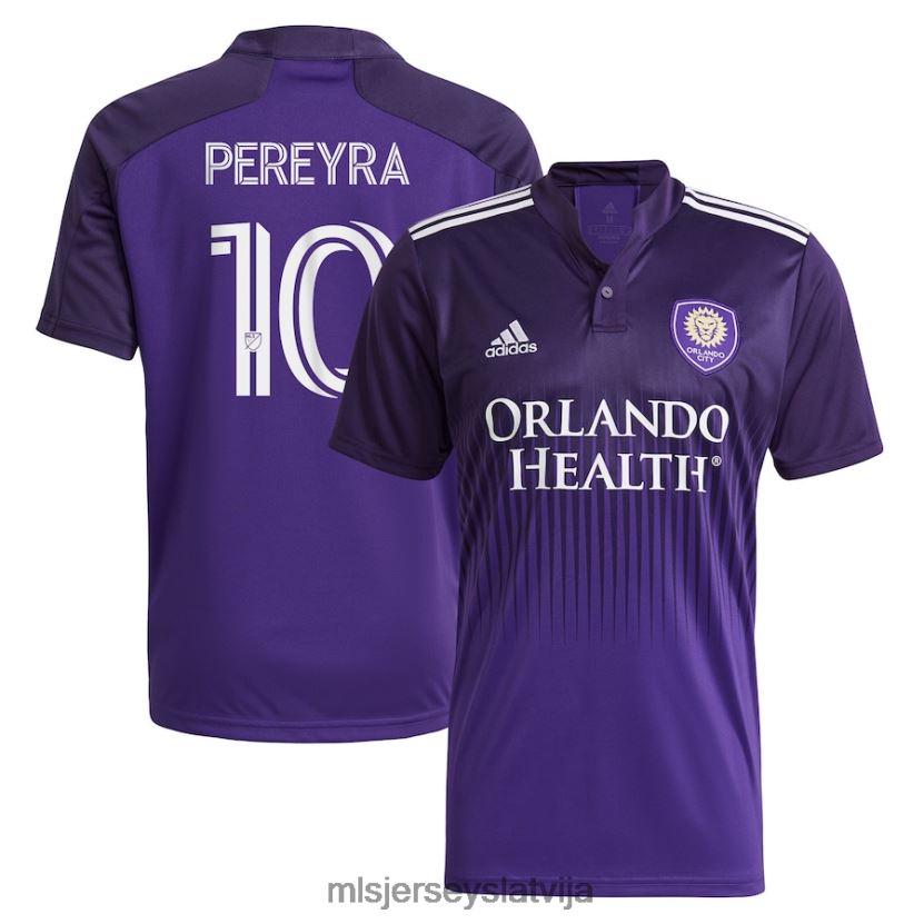 MLS Jerseys orlando city sc mauricio pereyra adidas purple 2021 biezs n plāns komplekta replikas atskaņotāja krekls vīriešiem krekls T02Z0R835