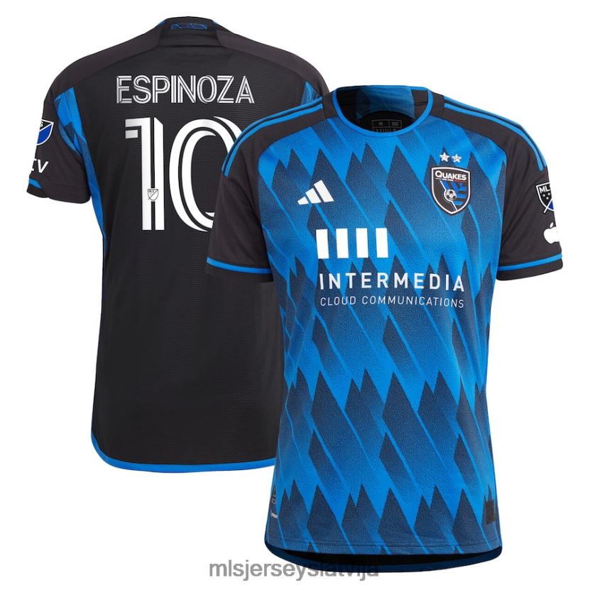 MLS Jerseys sanjose zemestrīces Cristian Espinoza Adidas blue 2023 Active Fault Jersey autentisks krekls vīriešiem krekls T02Z0R959