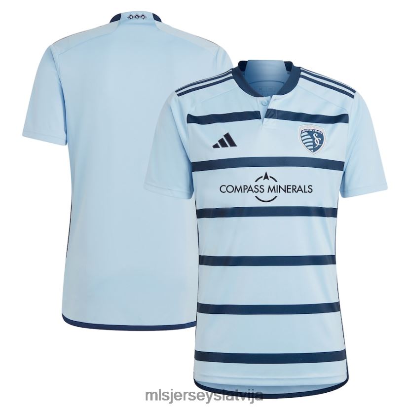 MLS Jerseys sporting Kansas City Adidas gaiši zils 2023. gada stīpas 4.0 krekla replika vīriešiem krekls T02Z0R218
